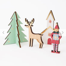 Load image into Gallery viewer, Festive Village Wooden Advent Calendar