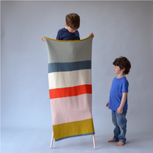 Load image into Gallery viewer, Bright Striped Baby Blanket