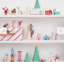 Load image into Gallery viewer, Festive Village Wooden Advent Calendar
