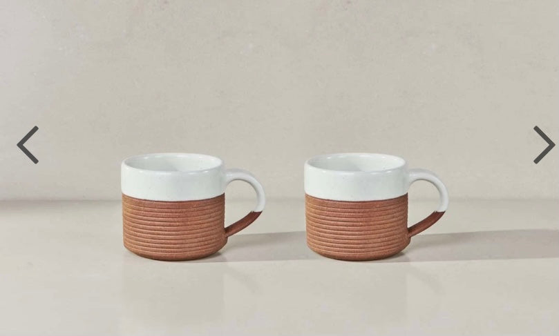 Mali Ribbed Espresso Mug - White – We Are Common