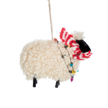Load image into Gallery viewer, Sheep in Scarf Felt Decoration

