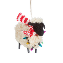 Load image into Gallery viewer, Sheep in Scarf Felt Decoration
