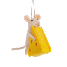 Load image into Gallery viewer, Mouse Gets the Cheese Felt Decoration
