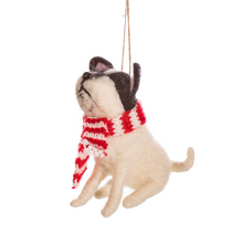 Load image into Gallery viewer, Dog with Scarf Felt Decoration
