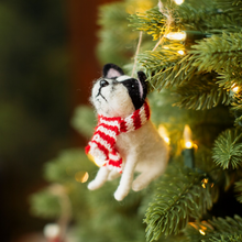 Load image into Gallery viewer, Dog with Scarf Felt Decoration
